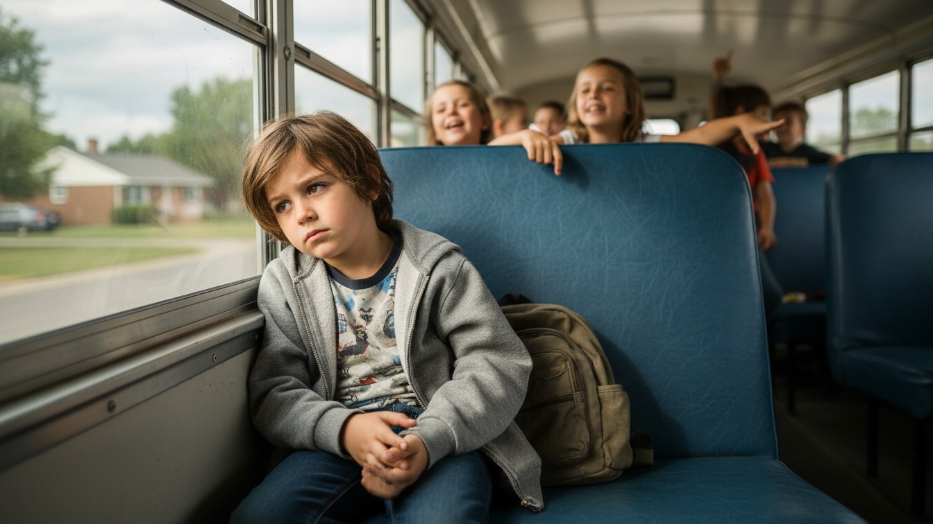Gifted child navigating a school day